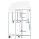 Coaster Furniture Jackson 182715 5-piece Multipurpose Counter Height Table Set - White IMAGE 6