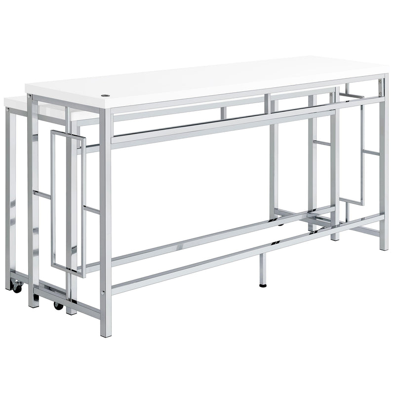 Coaster Furniture Jackson 182715 5-piece Multipurpose Counter Height Table Set - White IMAGE 7