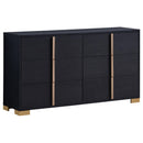 Coaster Furniture Marceline 222833 6-Drawer Dresser - Black IMAGE 1