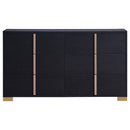 Coaster Furniture Marceline 222833 6-Drawer Dresser - Black IMAGE 3