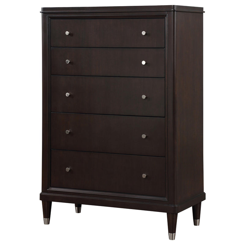 Coaster Furniture Emberlyn 223065 5-Drawer Bedroom Chest - Brown IMAGE 4