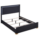 Coaster Furniture Marceline 222831KE Wood Eastern King LED Panel Bed - Black IMAGE 1