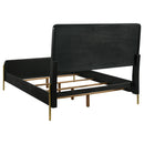 Coaster Furniture Arini 224330KE Rattan Eastern King Panel Bed - Black and Natural IMAGE 4