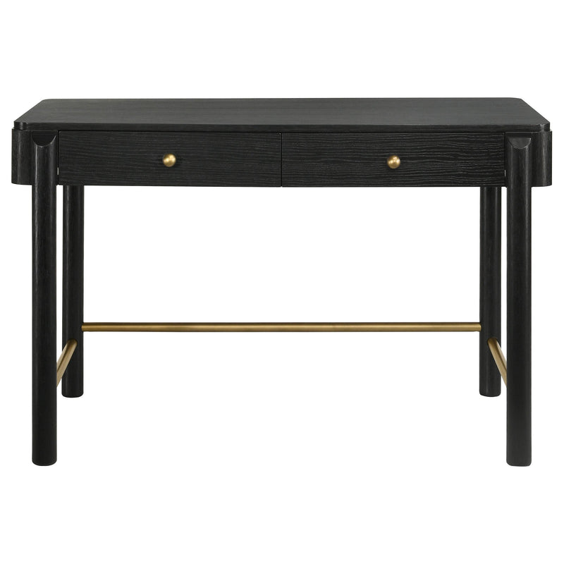 Coaster Furniture Arini 224337 2-Drawer Vanity Desk Makeup Table - Black IMAGE 4