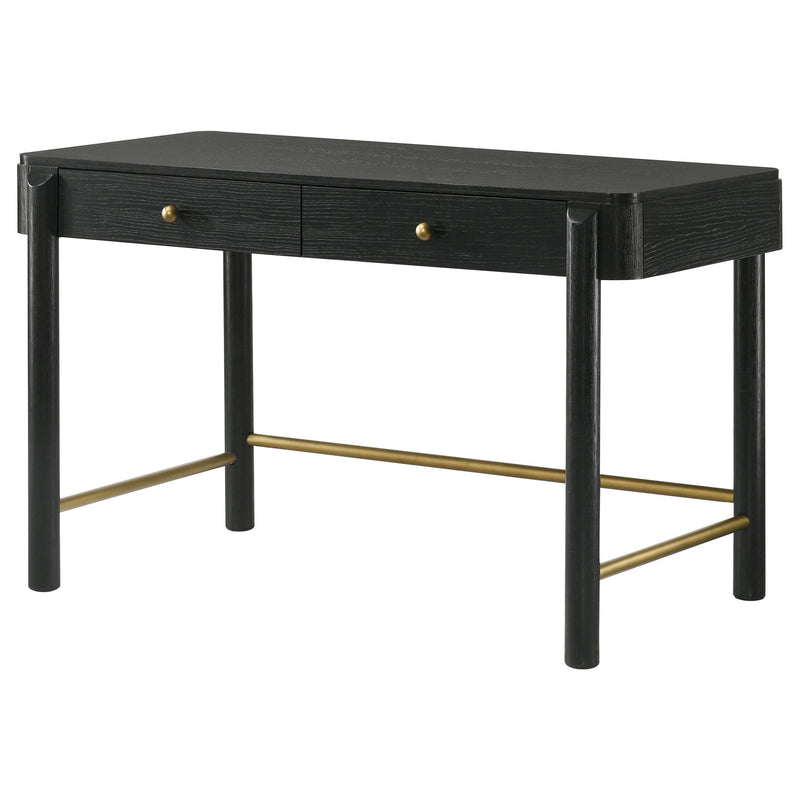 Coaster Furniture Arini 224337 2-Drawer Vanity Desk Makeup Table - Black IMAGE 5