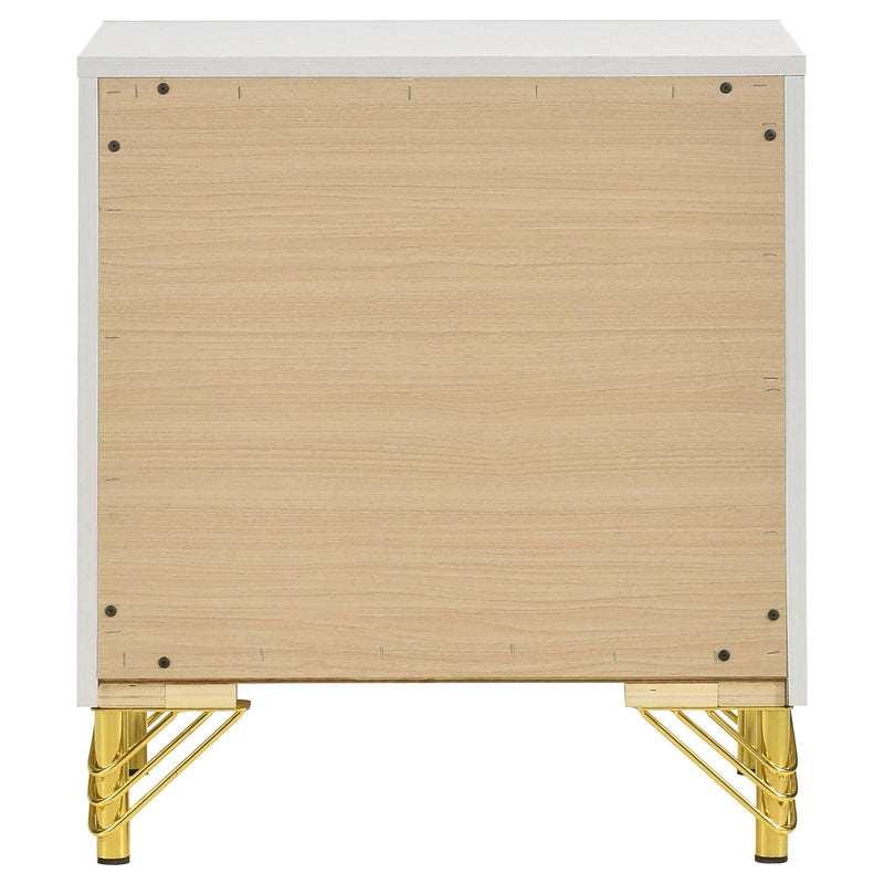 Coaster Furniture Lucia 224732 2-Drawer Nightstand Bedside Table - White IMAGE 7