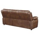 Coaster Furniture Ellington 508281 Upholstered Padded Arm Sofa - Dark Brown IMAGE 8