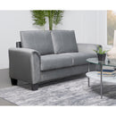 Coaster Furniture Davis 509635 Upholstered Rolled Arm Loveseat - Grey IMAGE 2