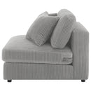 Coaster Furniture Blaine 509997 Upholstered Armless Chair - Fog IMAGE 5