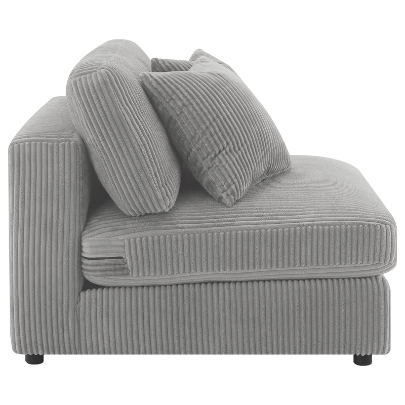 Coaster Furniture Blaine 509997 Upholstered Armless Chair - Fog IMAGE 8