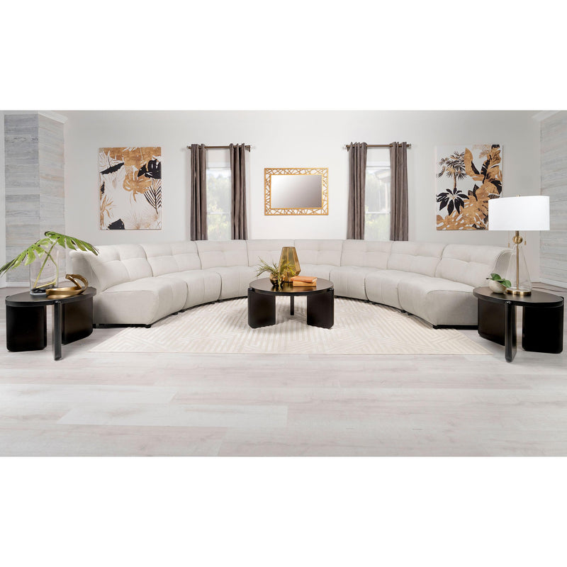 Coaster Furniture Charlotte 551300 8 pc Upholstered Modular Sectional Sofa - Ivory IMAGE 2