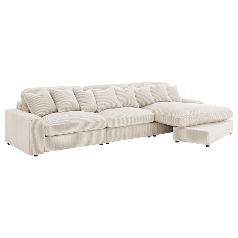 Coaster Furniture Blaine 509899-SET Upholstered Reversible Sectional Sofa - Sand IMAGE 2
