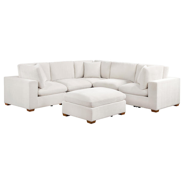 Coaster Furniture Lakeview 551461-SETA 5 pc Upholstered Modular Sectional Sofa - Ivory IMAGE 1