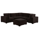 Coaster Furniture Lakeview 551464-SETA 5 pc Upholstered Modular Sectional Sofa - Dark Chocolate IMAGE 1