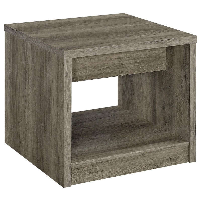 Coaster Furniture Felix 707727 1-Drawer Engineered Wood Side End Table - Grey Driftwood IMAGE 6