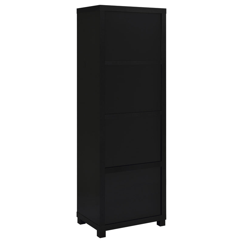 Coaster Furniture Jupiter 707756 3-shelf Engineered Wood Media Tower - Black IMAGE 6