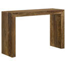 Coaster Furniture Odilia 708419 Rectangular Solid Wood Entryway Console Table - Auburn IMAGE 1