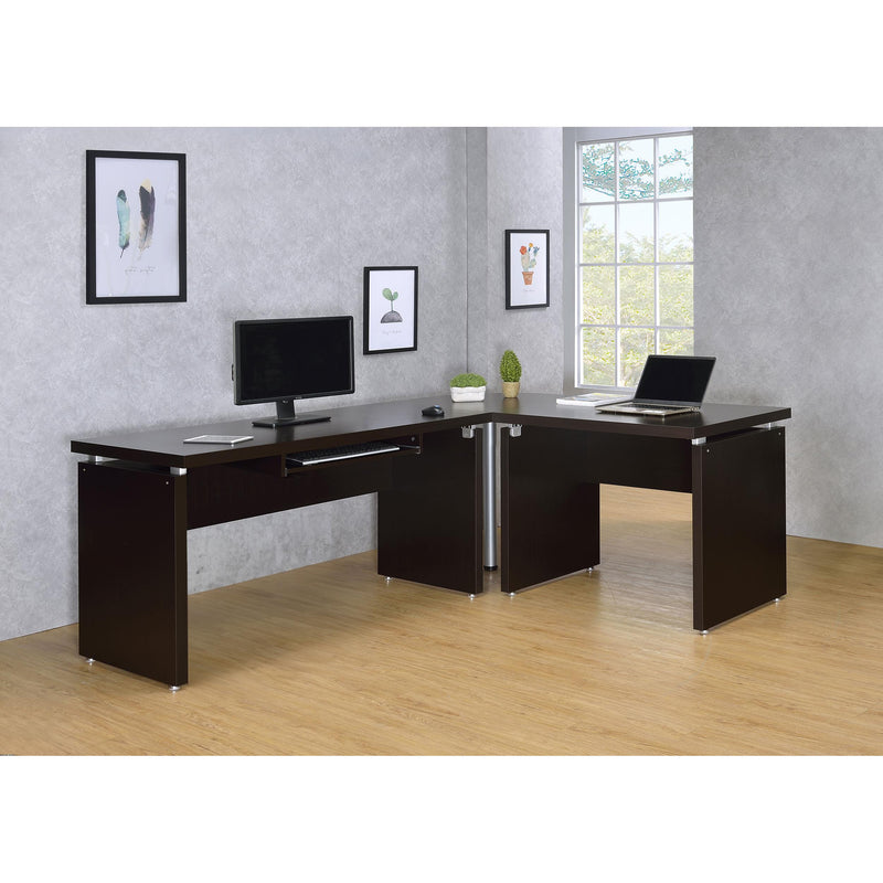Coaster Furniture Skylar 800891L 83-inch L-Shaped Office Computer Desk - Cappuccino IMAGE 11
