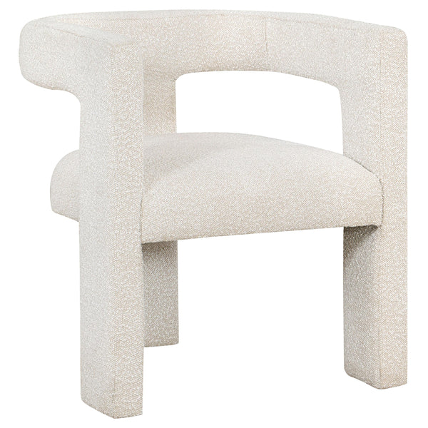 Coaster Furniture Petra 902881 Boucle Upholstered Accent Side Chair - White IMAGE 1