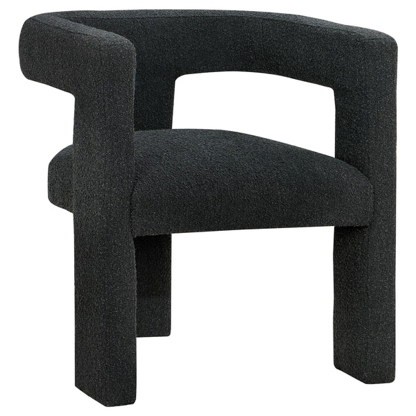 Coaster Furniture Petra 902882 Boucle Upholstered Accent Side Chair - Black IMAGE 1