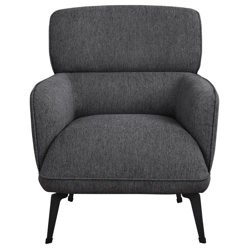 Coaster Furniture Andrea 903082 Upholstered Crecent Arm Accent Chair - Grey IMAGE 3