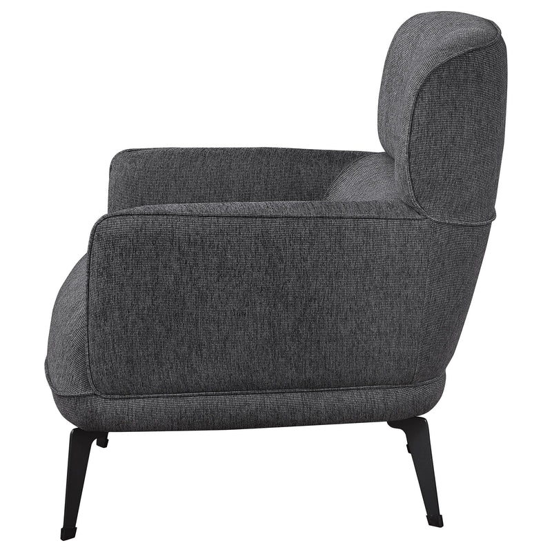 Coaster Furniture Andrea 903082 Upholstered Crecent Arm Accent Chair - Grey IMAGE 5