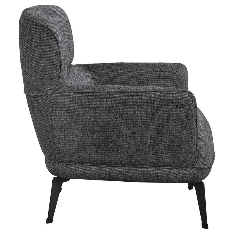Coaster Furniture Andrea 903082 Upholstered Crecent Arm Accent Chair - Grey IMAGE 8