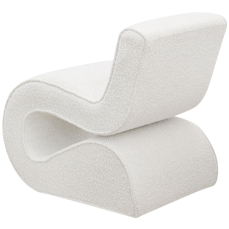 Coaster Furniture Ronea 903154 Boucle Upholstered Armless Curved Chair - Cream IMAGE 6