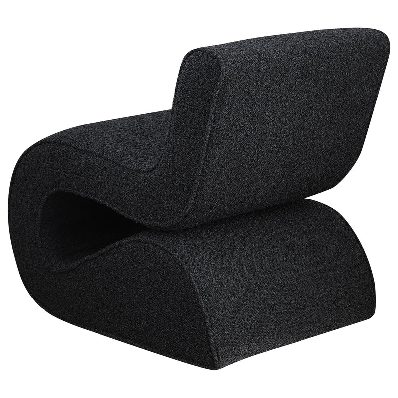 Coaster Furniture Ronea 903155 Boucle Upholstered Armless Curved Chair - Charcoal IMAGE 6