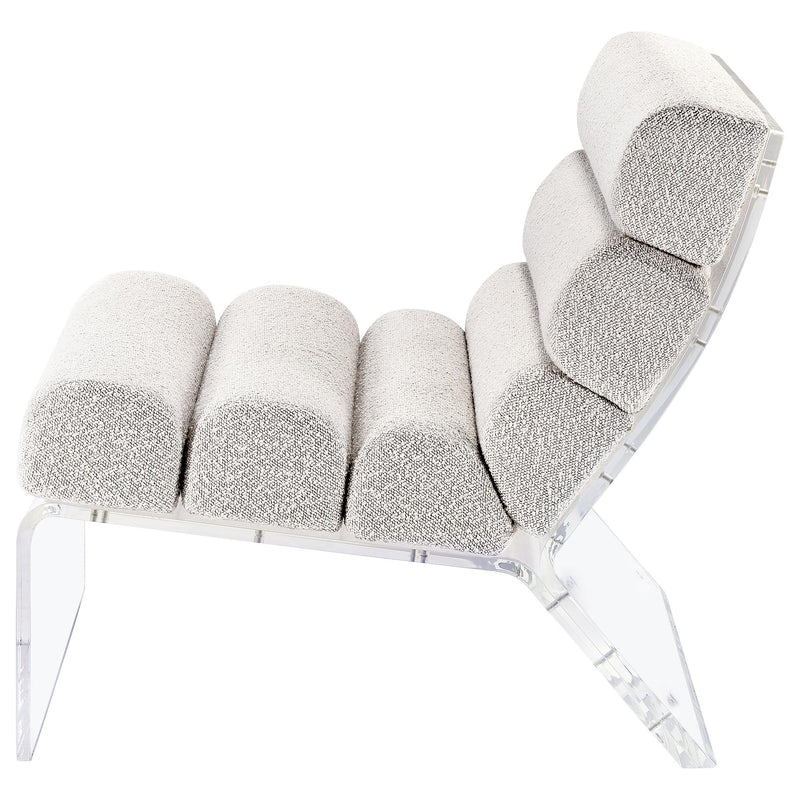 Coaster Furniture Serreta 903161 Boucle Upholstered Armless Acrylic Chair - Ivory IMAGE 5