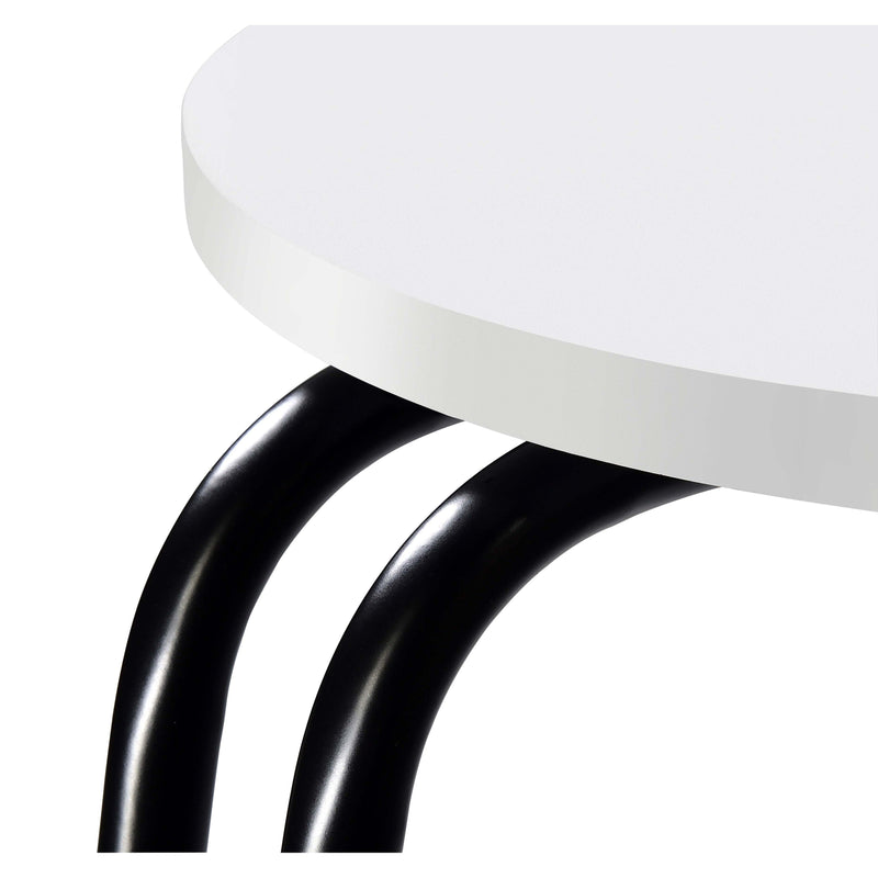 Coaster Furniture Hilly 930071 3-tier Round Accent Side Table - White and Black IMAGE 10