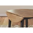  Signature Design by Ashley Gesthaven D396-15 Round Dining Room Drop Leaf Table IMAGE 6
