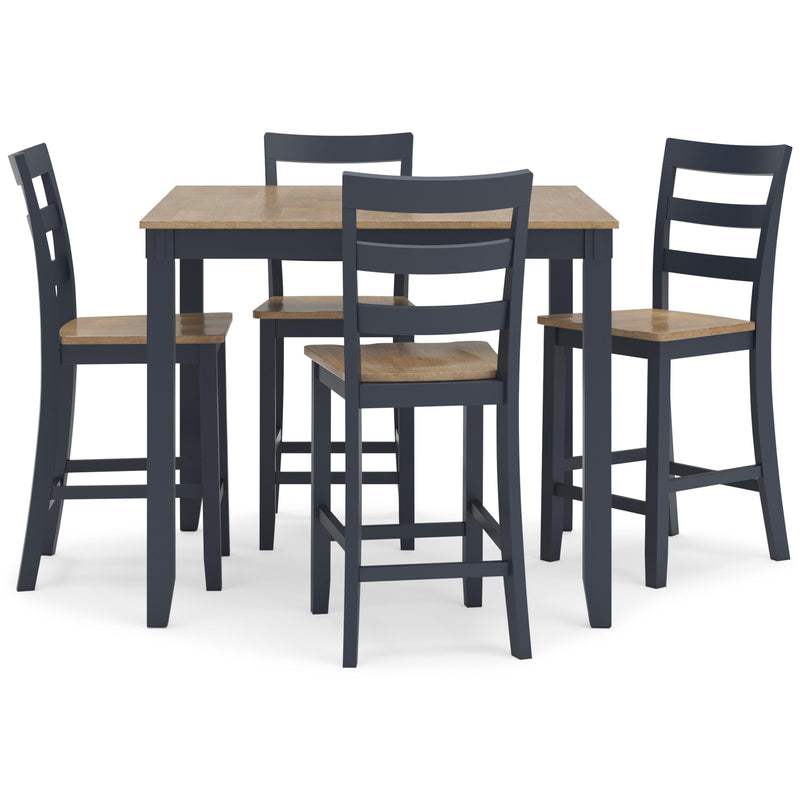  Signature Design by Ashley Gesthaven D399-223 Dining Room Counter Table Set IMAGE 2