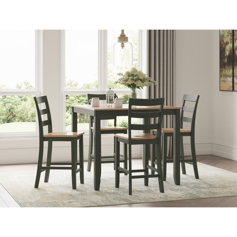  Signature Design by Ashley Gesthaven D401-223 Dining Room Counter Table Set IMAGE 3