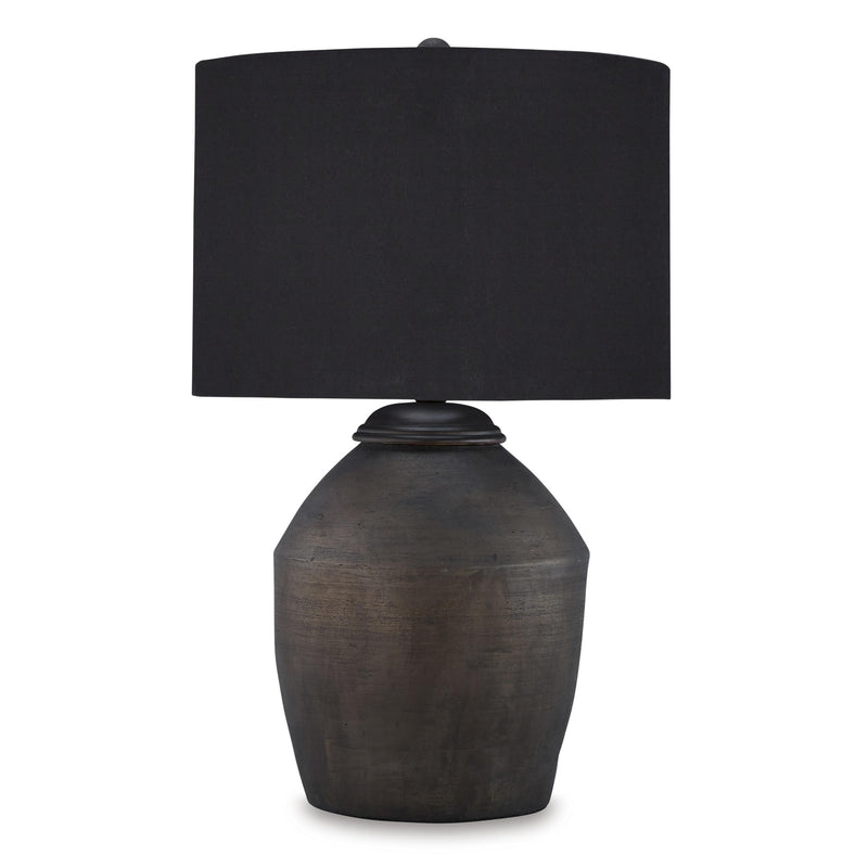  Signature Design by Ashley Naareman L100804 Terracotta Table Lamp IMAGE 1