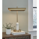 Signature Design by Ashley Rowleigh L734392 Marble Desk Lamp IMAGE 2