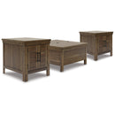 Signature Design by Ashley Moriville T731T1 Lift-top Coffee Table and 2 End Tables IMAGE 1