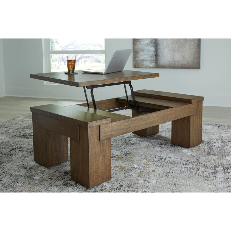 Signature Design by Ashley Rosswain T763T1 Lift-top Coffee Table and 2 End Tables IMAGE 3