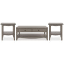 Signature Design by Ashley Charina T784T1 Coffee Table and 2 End Tables IMAGE 1