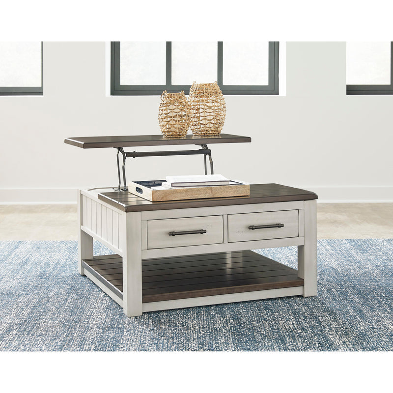Signature Design by Ashley Darborn T796T1 Lift-top Coffee Table and 2 Chairside End Tables IMAGE 3