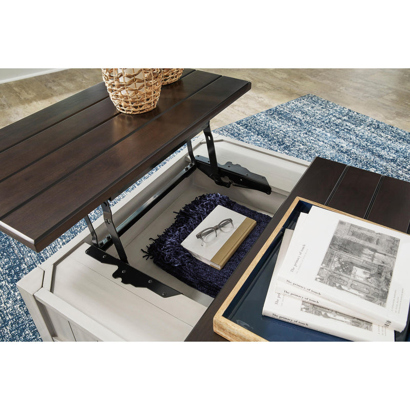 Signature Design by Ashley Darborn T796T1 Lift-top Coffee Table and 2 Chairside End Tables IMAGE 4