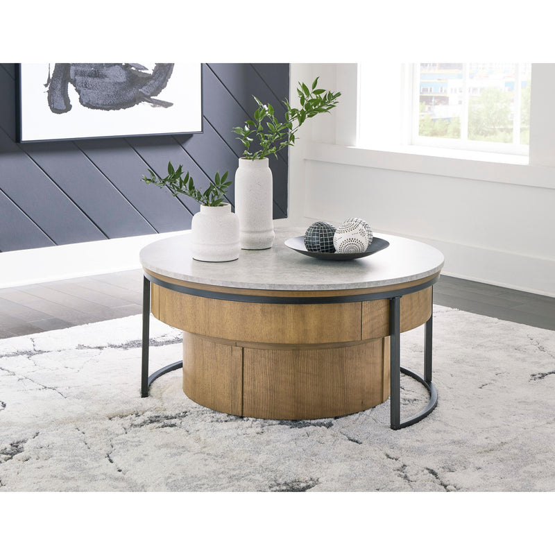 Signature Design by Ashley Fridley T964T1 Coffee Table and 2 End Tables IMAGE 3