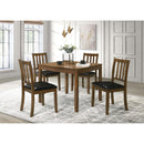 Coaster Furniture Parkwood 150400 5-piece Square Dining Table Set - Honey Brown IMAGE 1