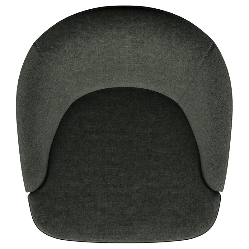 Coaster Furniture Leon 903075 Upholstered Barrel Accent Swivel Chair - Hunter Green IMAGE 10