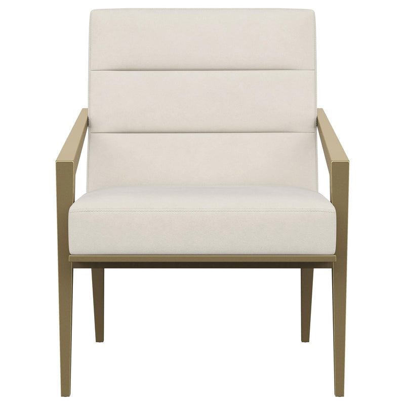 Coaster Furniture Kirra 903143 Upholstered Metal Arm Accent Chair - Cream IMAGE 2