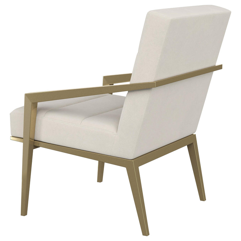 Coaster Furniture Kirra 903143 Upholstered Metal Arm Accent Chair - Cream IMAGE 5