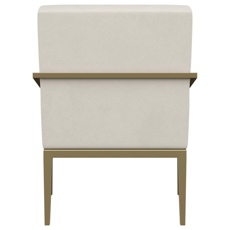 Coaster Furniture Kirra 903143 Upholstered Metal Arm Accent Chair - Cream IMAGE 6