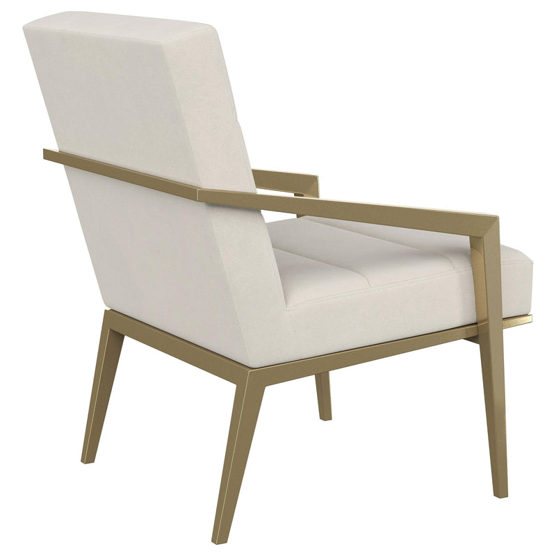 Coaster Furniture Kirra 903143 Upholstered Metal Arm Accent Chair - Cream IMAGE 7