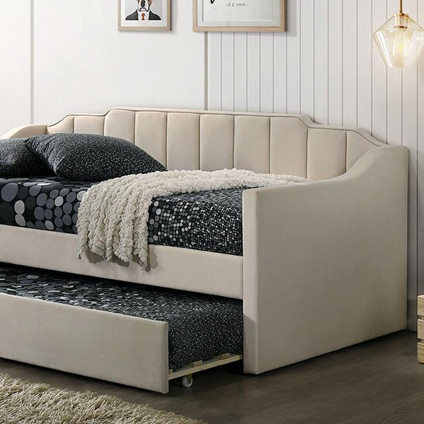 Furniture of America Kosmo CM1931BG Daybed IMAGE 1