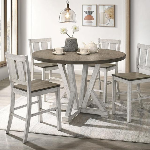 Furniture of America Dakota CM3289BR-RPT-48-TABL Counter Height Table IMAGE 1